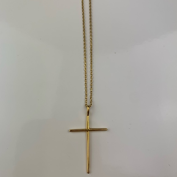 18K GOLD DIPPED. 17 inch chain - Picture 2 of 5